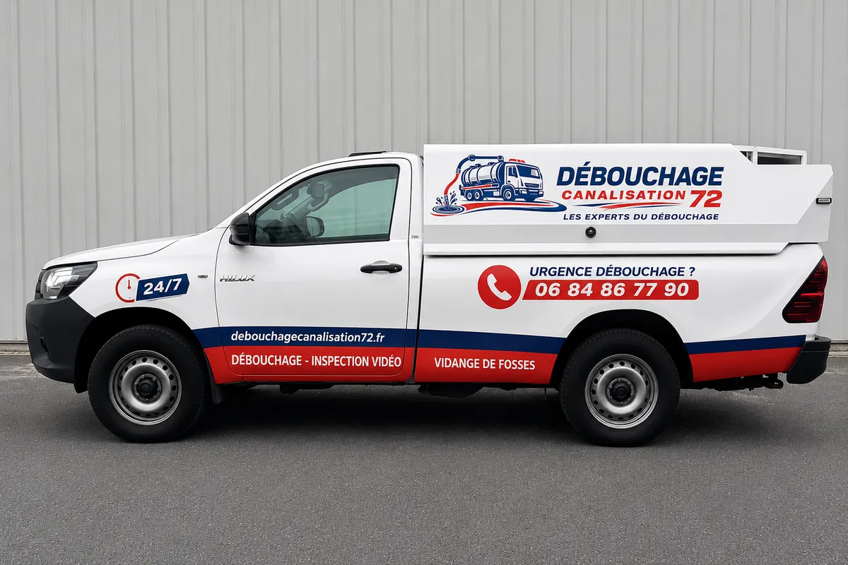Camion Débouchage Canalisation 72 - Les experts du débouchage au Mans